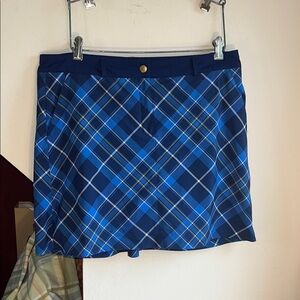 Lady Hagen Blue‎ Black Mini Skort Golf Casual